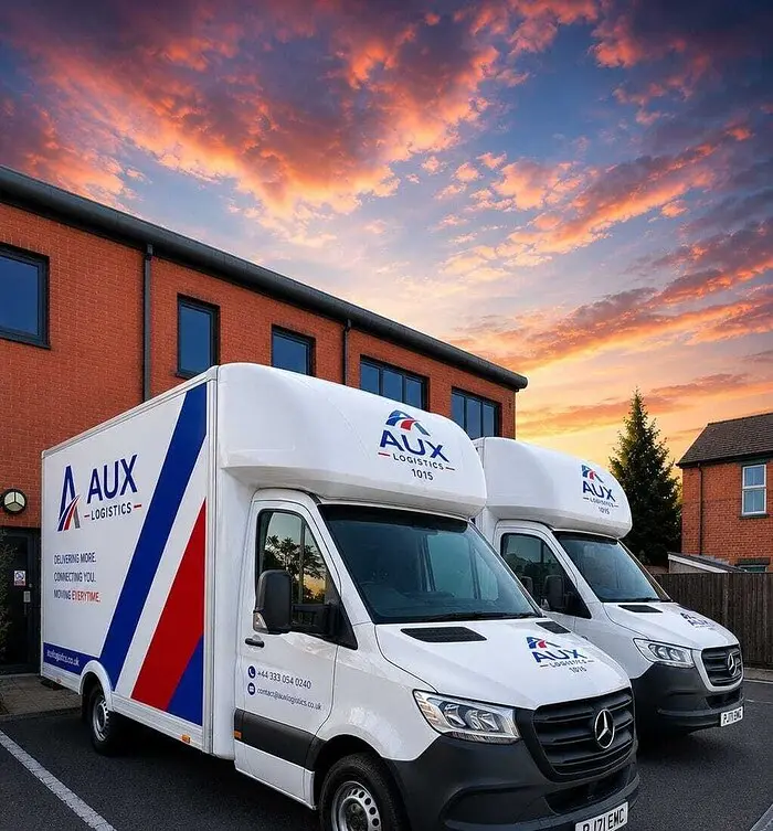 Another Aux Logistics branded delivery vehicle